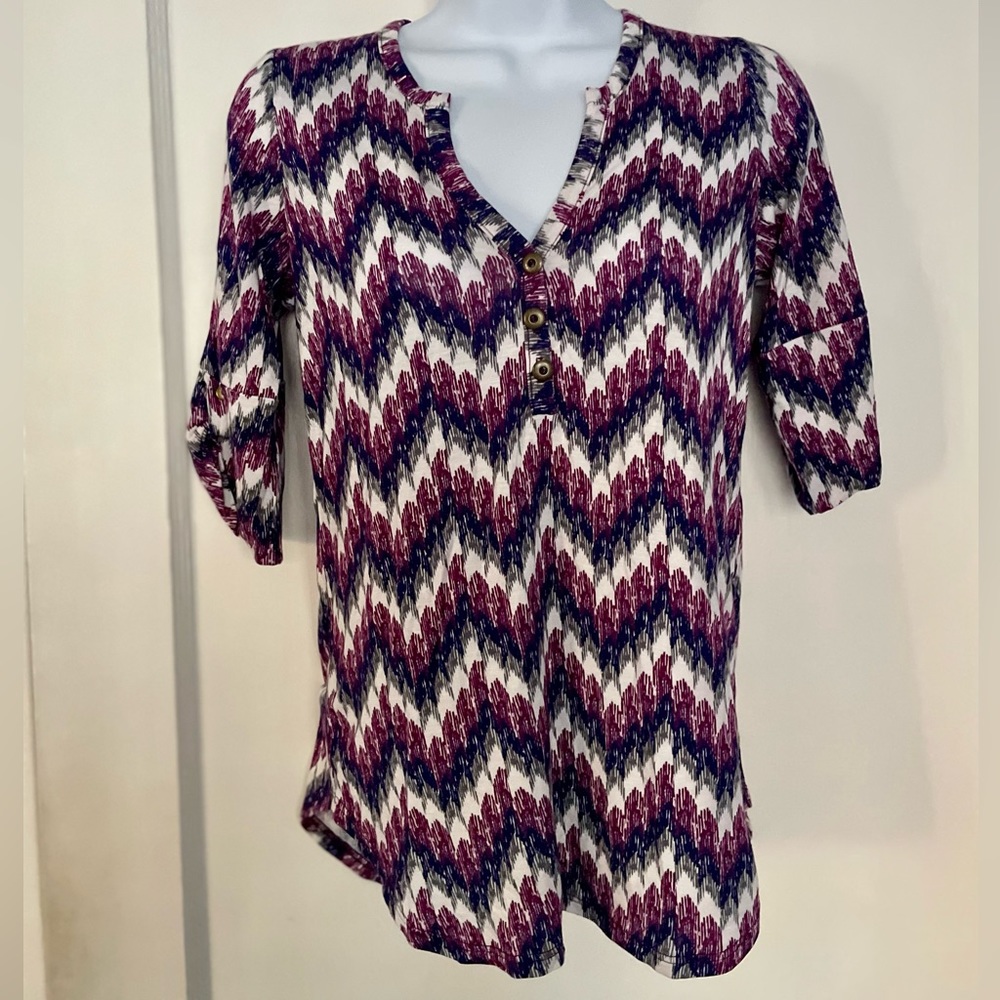 Pixley V-Neck Henley Top